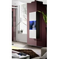 Vitrina Suspendata FLY Genarom AM 23 ZW FY 22 Negru / Alb Lucios